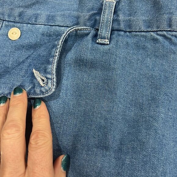 LEVI'S Vintage Inspired 60’s Throwback High Wasted Mom Trouse Denim Jean Shorts - Picture 6 of 10